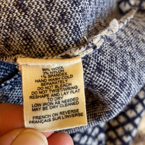 Anthro Moth Nightsnow Wool Turtleneck L - Picture 7 of 7